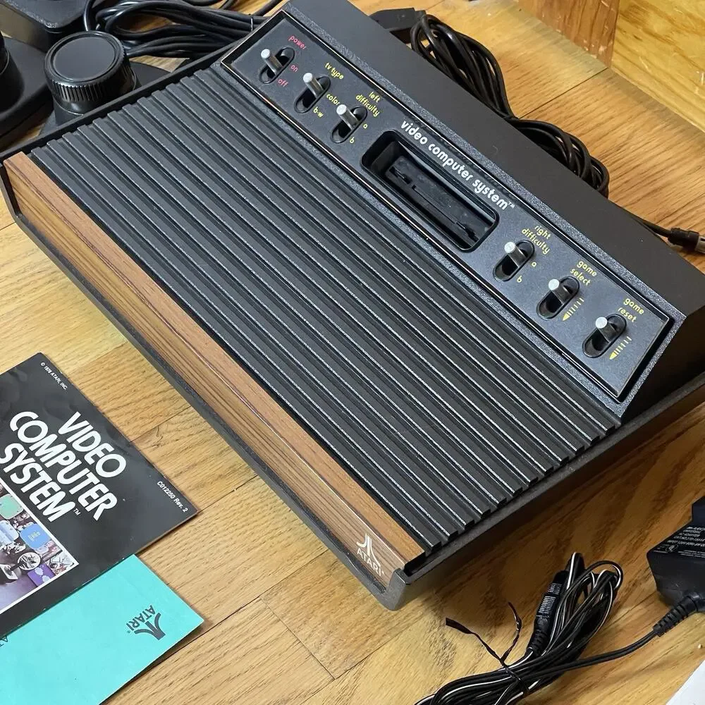 Atari 2600 Light Sixer 6 Switch Console Bundle 25 Game W/ Manuals Tested